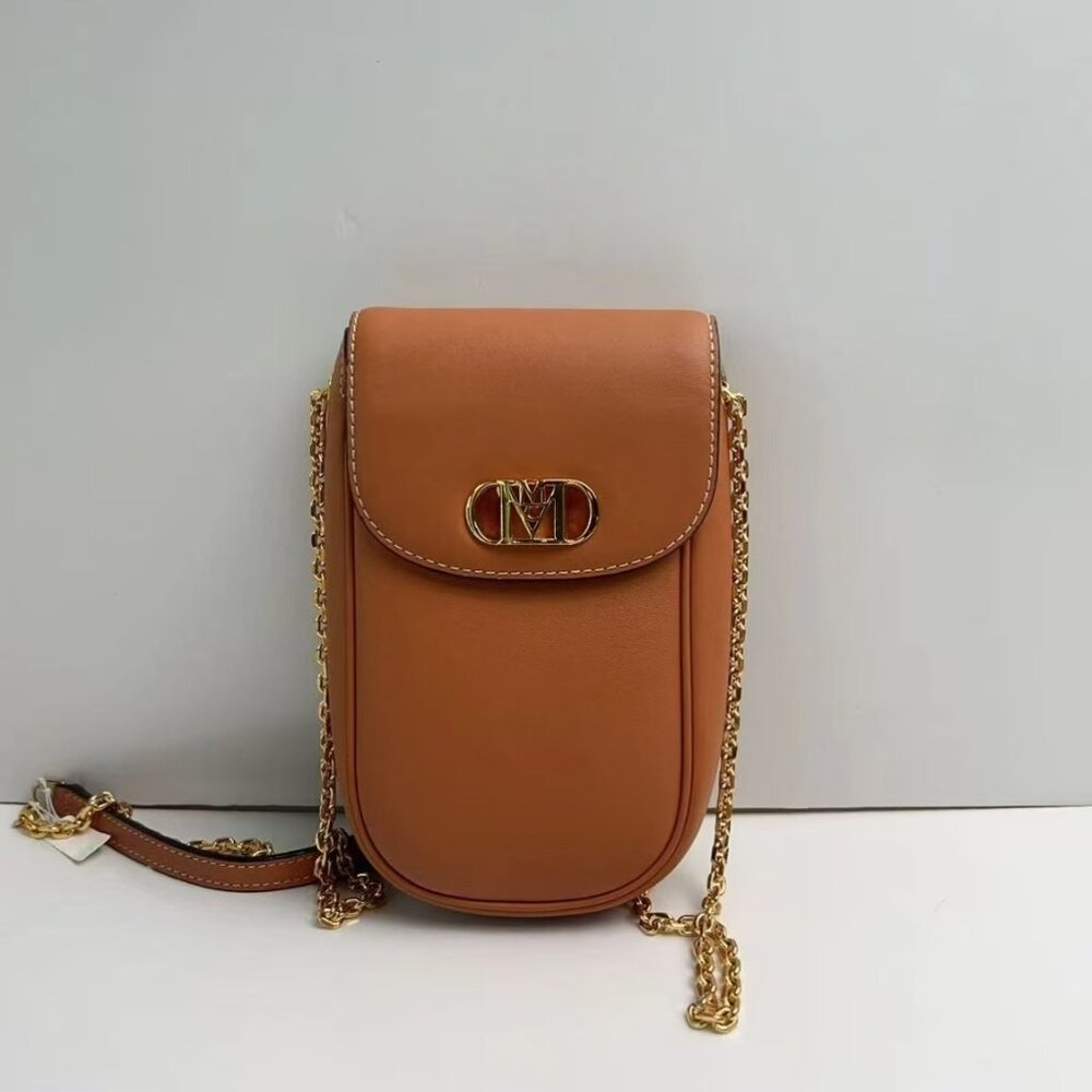 MCM #R  Mode Travia Crossbody Phone Case In Brown